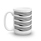 Nordic Waves Scandinavian Style Coffee Tea Cup Mug, Mugs, $ 17.50, A Moment Of Now™